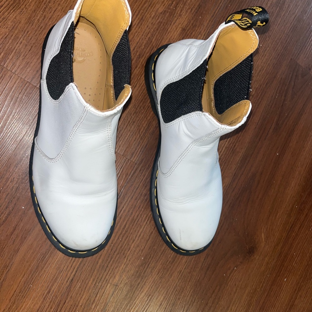 Dr. Martens Black and White Combat Boots